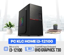 PC KLC Home : Intel Core i3-12100/ 8GB/ 256GB/ Mouse + Keyboard Logitech K120