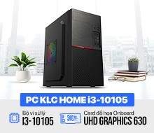PC KLC Home : Intel Core i3-10105/ 8GB/ 256GB/ H510M / Mouse + Keyboard Logitech K120