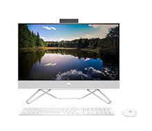 HP AIO 24-cb1024d 7H3Z4PA : i5-1235U | 8GB RAM | 512GB SSD | Intel Iris Xe Graphics | 23.8 inch FHD Touch | Windows 11 | Starry White