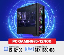PC KLC Gaming : Intel Core i5-12400/ GTX 1650 4GB