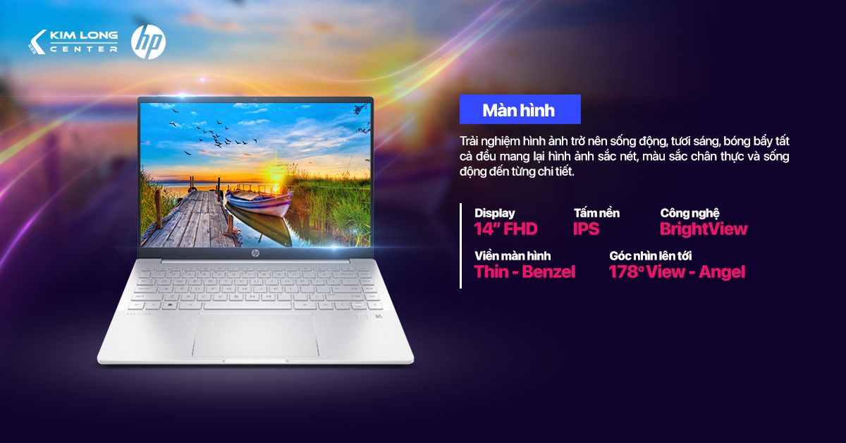 Màn hình IPS 14 inch full HD    