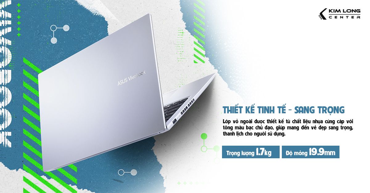 thiết kế laptop ASUS Vivobook X1502ZA-EJ582W