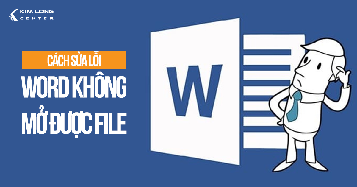 Cách sửa lỗi Word experienced an error trying to open the file