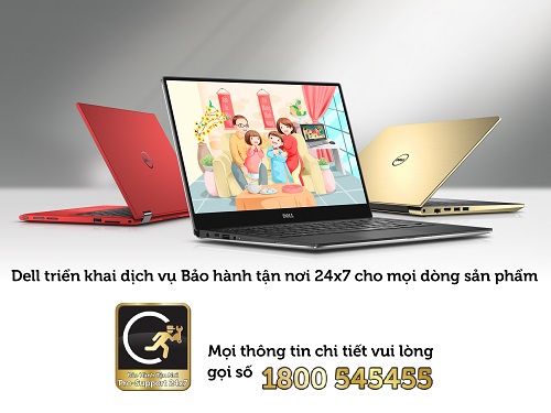 Hướng dẫn bảo hành Dell với dịch vụ bảo hành tận nơi 24x7