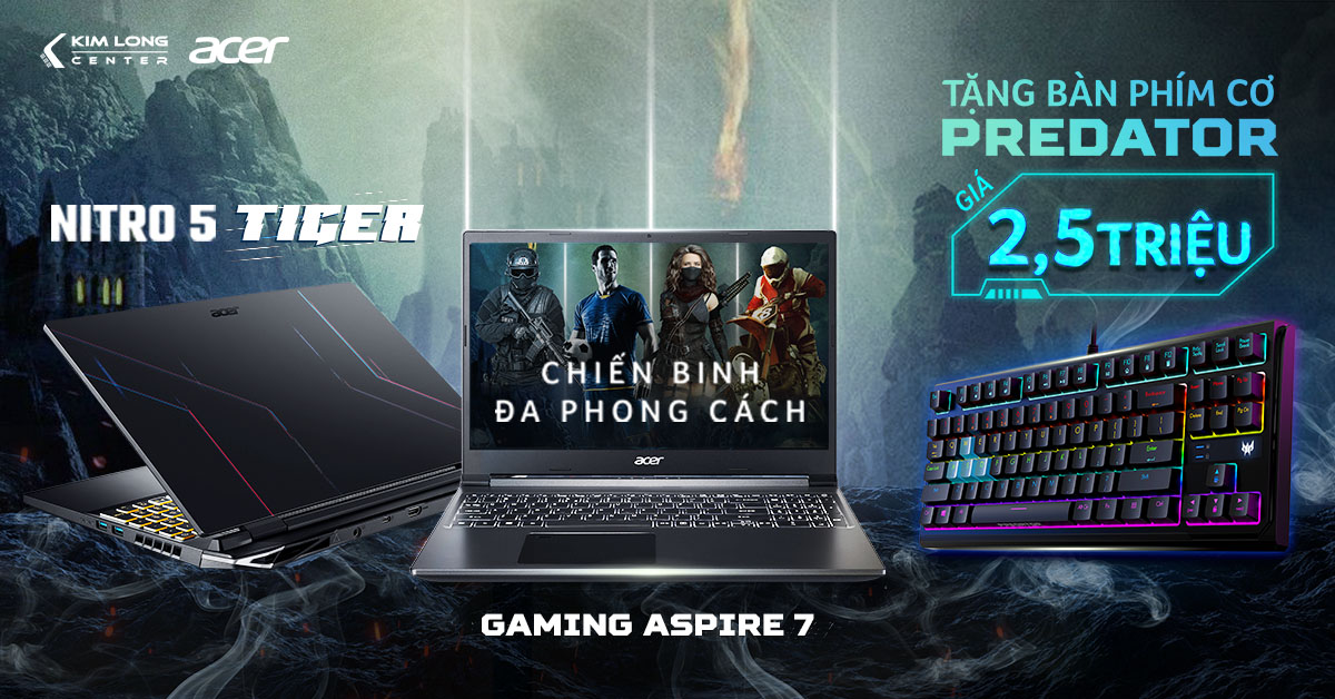 Acer tung chương trình “Mua gaming Acer nhận bàn phím cơ”