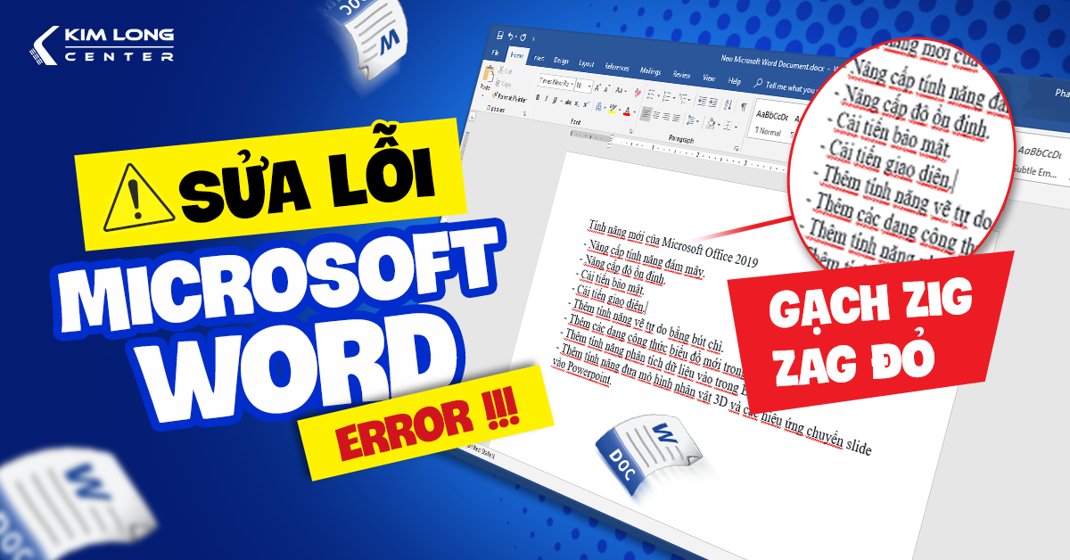 Hướng dẫn khắc phục lỗi dấu gạch chân zíc zắc đỏ trong Microsoft Word